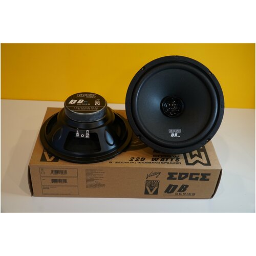 Колонки автомобильные 20 см динамики EDGE EDB8W-E0 акустика для автомобилей в автомобиль машину авто автозвук автоакустика акустическая система 200 широкополосная 3090₽