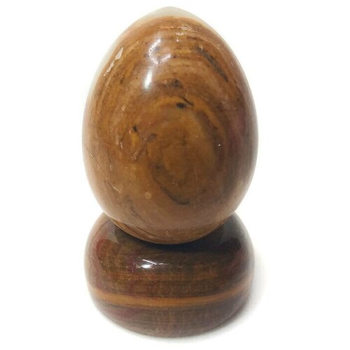Яйцо из камня Оникс (среднее), на подставке