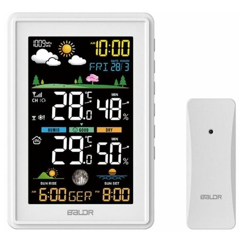 BALDR B0360WST2H2PR-V3-WHITE Беспроводная Метеостанция с функцией отображения давления белый 459000₽