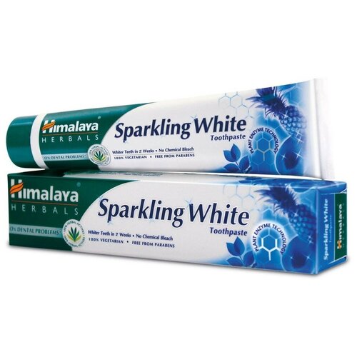 Sparkling white Toothpaste Himalaya Herbals (Зубная паста Отбеливающая Хималая) 100гр