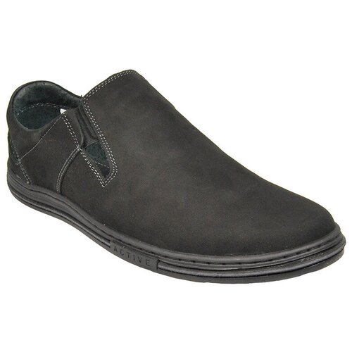 фото Туфли goergo, натуральный нубук, размер 44, черный