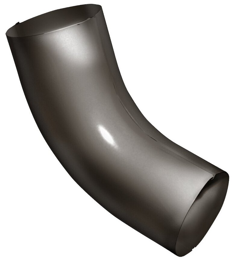 Колено водосточной трубы металлическое 60° на трубу 90 мм., RR 32 темно-коричневый, Grand Line - фотография № 1