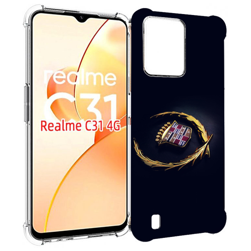 Чехол MyPads кадилак cadillac 2 для OPPO Realme C31 задняя-панель-накладка-бампер