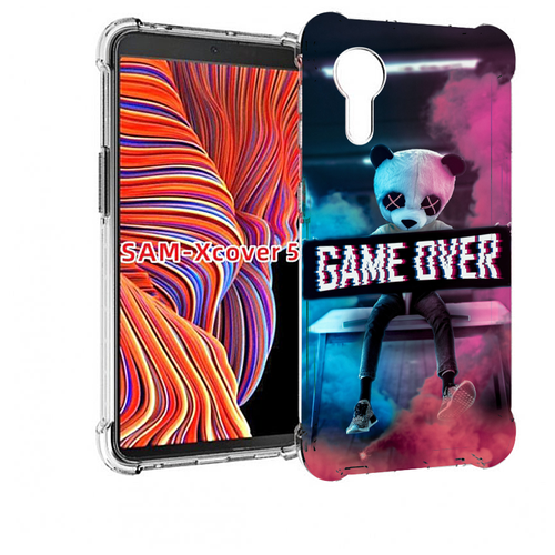 Чехол MyPads картина-панда для Samsung Galaxy Xcover 5 задняя-панель-накладка-бампер