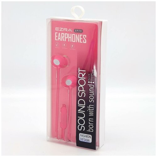 EZRA EP29 Розовые наушники вакуум - гарнитура 31700₽