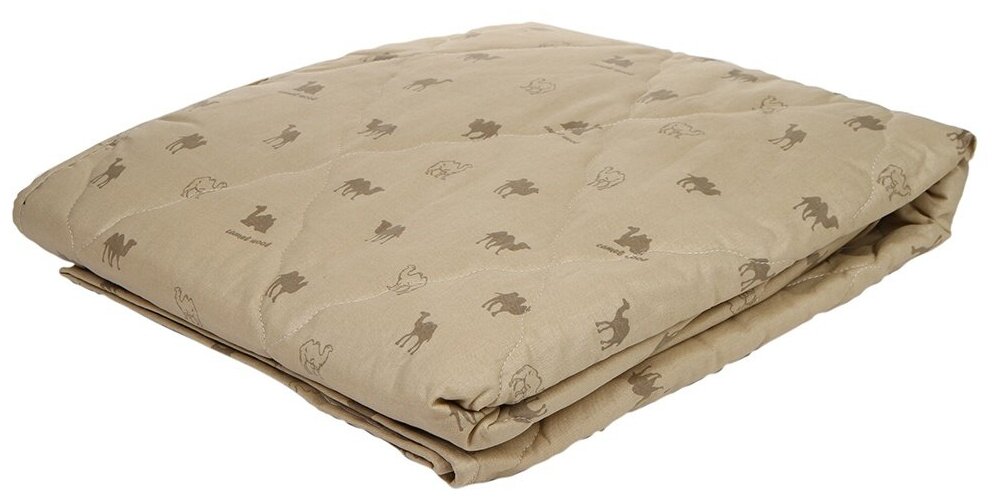 Одеяло Юта-Текс 0978 верблюжья шерсть облегченное тик/сатин 1,5-сп. 150х205см - фотография № 2