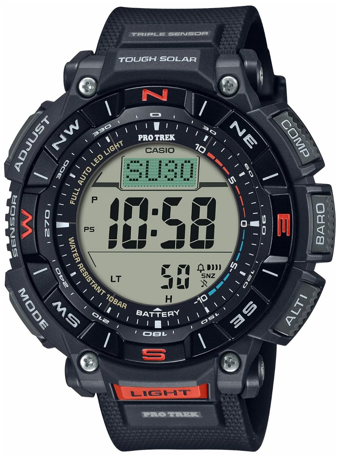 Наручные часы CASIO Pro Trek, черный
