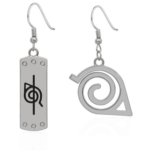 Серьги с символом Конохагакурэ но Сато из аниме и манги 