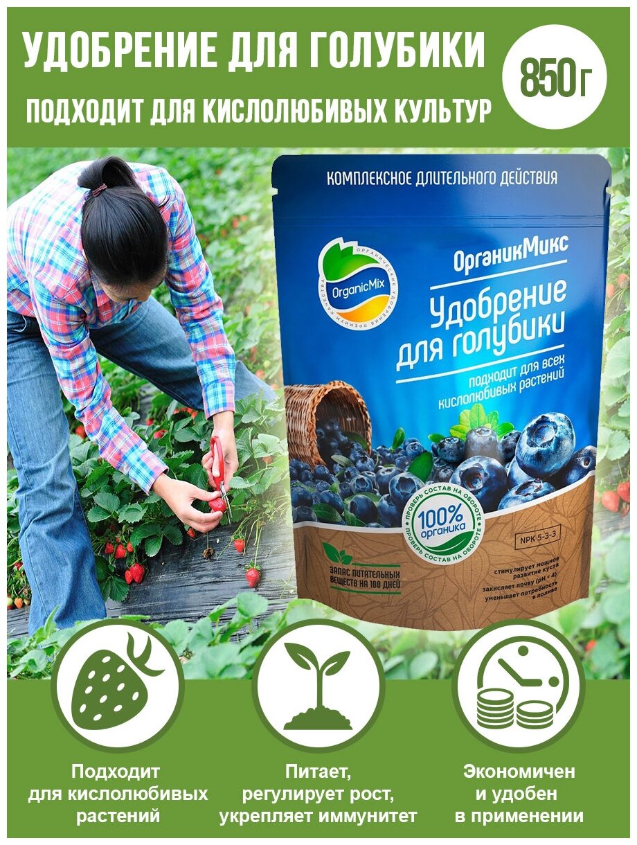 Удобрение OrganicMix для голубики 850 г