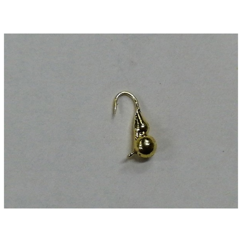 Мормышка вольфрамовая Капля+шар цвет: Золото 3мм 0.4гр 10шт