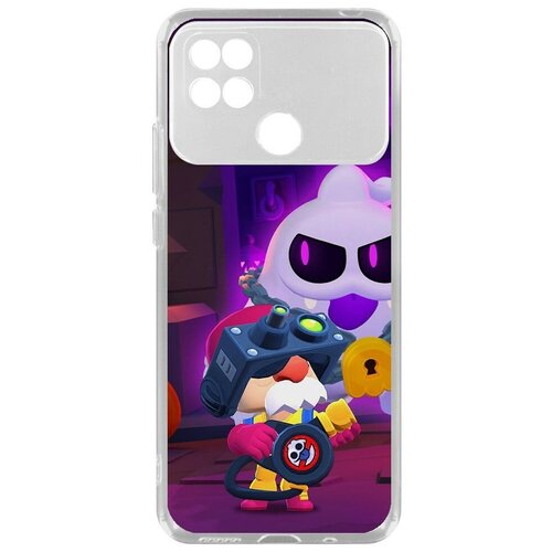 Силиконовый чехол / накладка Krutoff Clear Case Brawl Stars-Охотник за Скуиками Гэйл для Xiaomi Poco C40