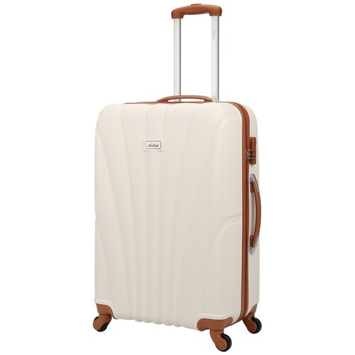фото Чемодан belletti 1024-73 (бежевый/коричневый) l-большой на колесах