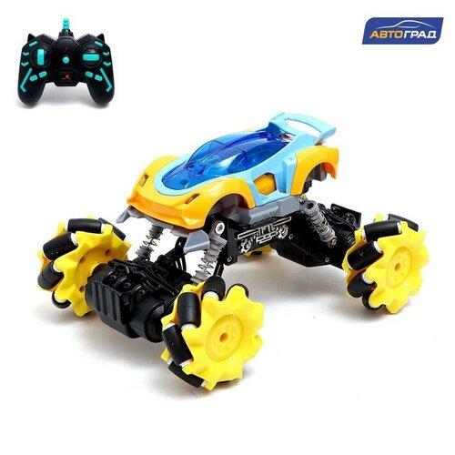Джип радиоуправляемый DRIFT, 4WD, дрифт, работает от аккумулятора, цвет жёлтый