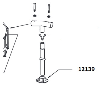 12139 Насадка опоры для каркасных бассейнов Metal Frame