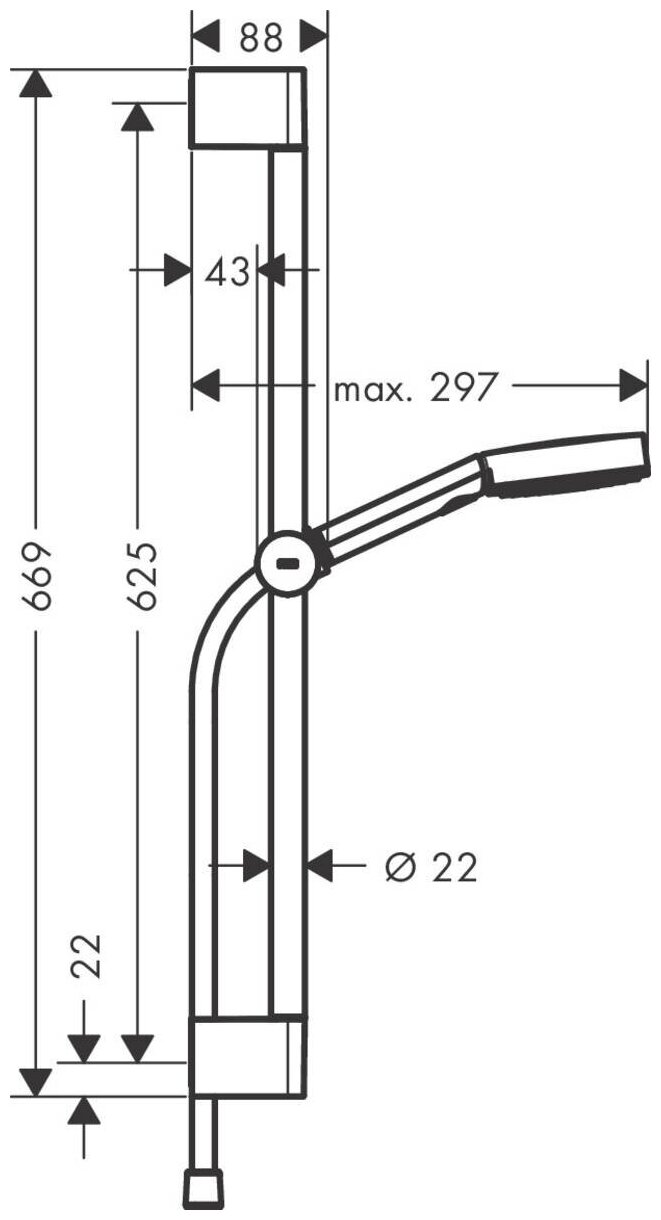 Душевой гарнитур Hansgrohe Pulsify Select 105 3jet Relaxation 24160670 - фотография № 2