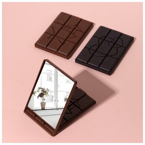 Зеркало складное «Шоколадное чудо», 10 × 7 см, рисунок микс