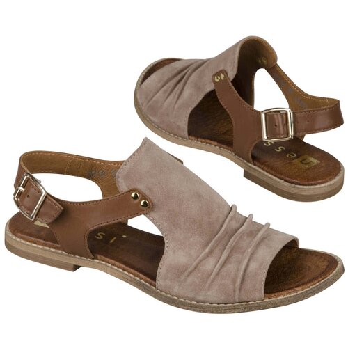 Замшевые босоножки Nessi Ne-20707 bez