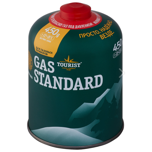 баллон газовый резьбовой tourist standard 300г комплект 4шт Баллон газовый Standard (TBR-450) резьбовой для портативных приборов