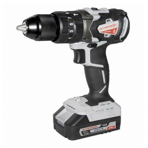 Шуруповерт аккумуляторный ударный бесщеточный ИНТЕРСКОЛ ДАУ-1318В 2х20 Ач Li-Ion 18 В 2298000₽