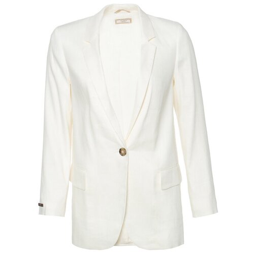 Пиджак Peserico, силуэт прямой, размер 42, белый