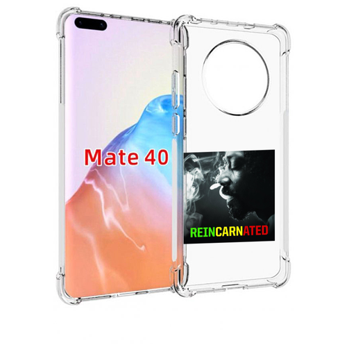 Чехол MyPads Snoop Dogg REINCARNATED для Huawei Mate 40 / Mate 40E задняя-панель-накладка-бампер чехол mypads snoop dogg california times для huawei mate 40 mate 40e задняя панель накладка бампер