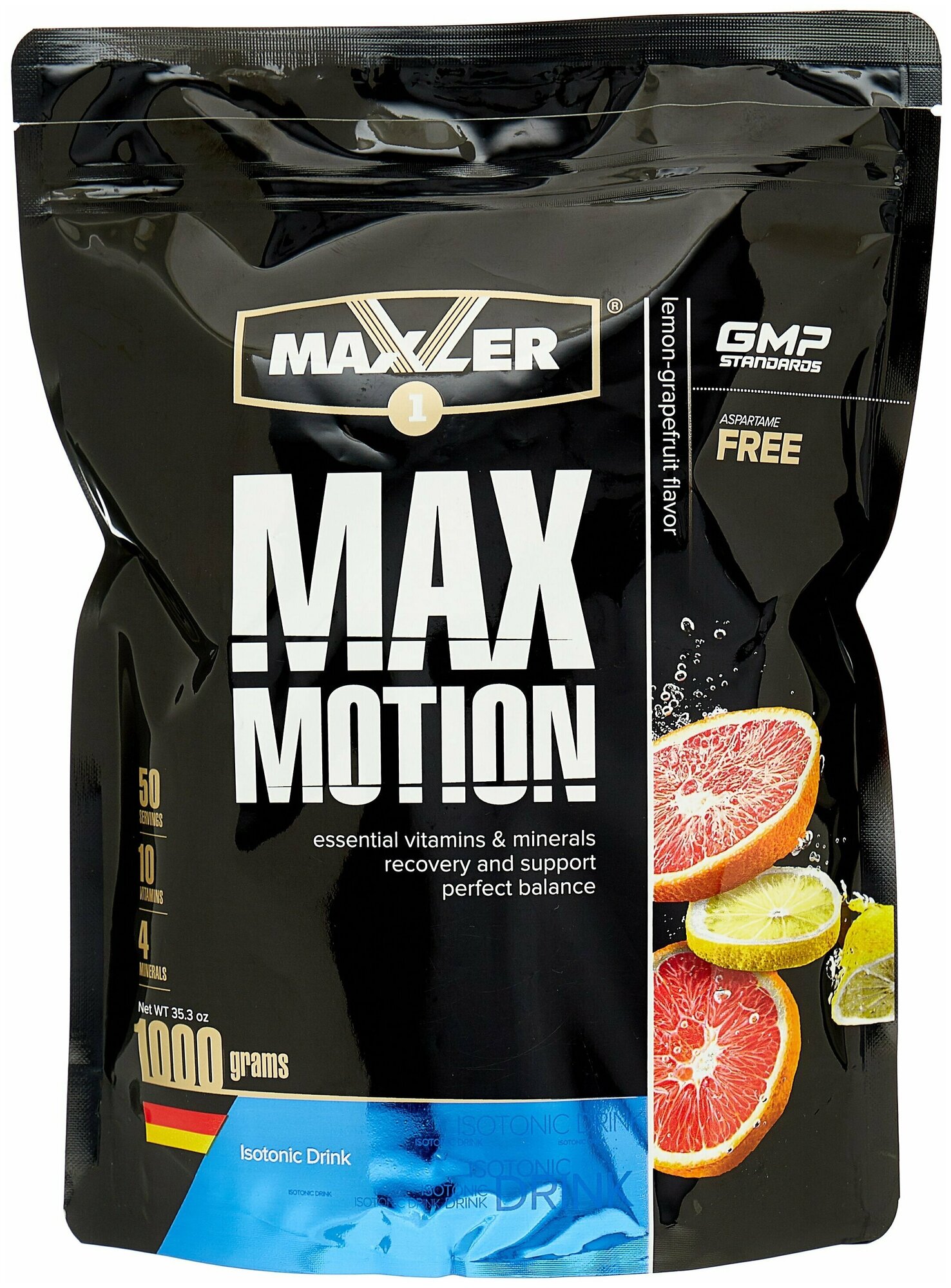 Изотоник Maxler Max Motion (1000 г) лимон-грейпфрут