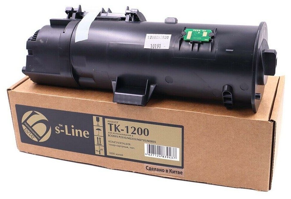 Тонер-картридж булат s-Line TK-1200 для Kyocera ECOSYS P2335 (Чёрный, 3000 стр.)