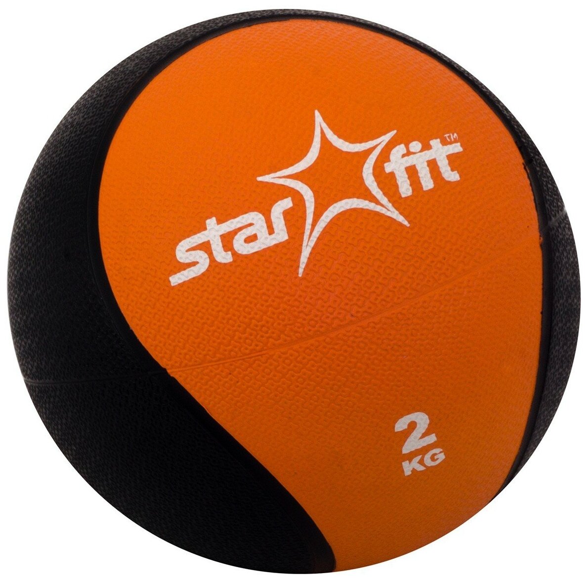 Медбол Starfit Pro GB-702 ф.:круглый d=18.8см оранжевый/черный (УТ-00007299) - фото №6