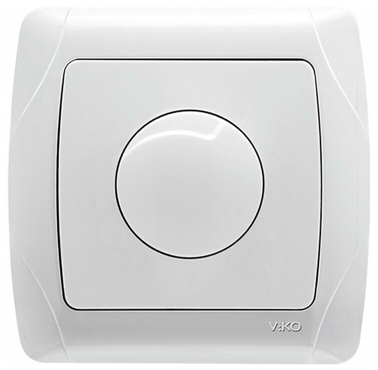 фото Диммер Viko для ламп Carmen 600W поворотный белый, 90561020