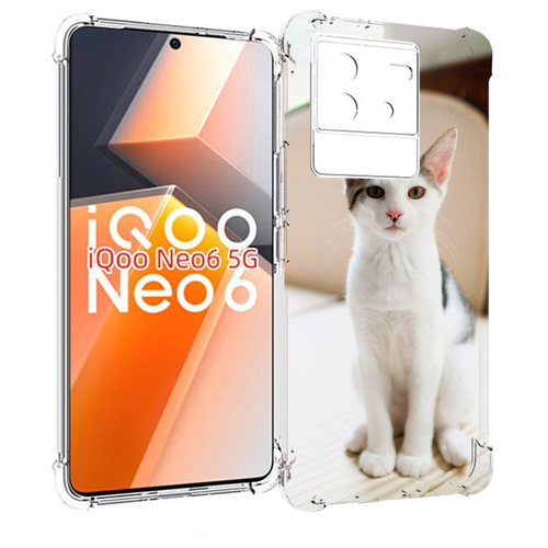 Чехол MyPads порода кошка эгейская для Vivo iQoo Neo 6 5G задняя-панель-накладка-бампер чехол mypads порода кошка эгейская для vivo x80 задняя панель накладка бампер