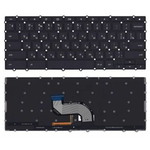 Клавиатура keyboard для ноутбука Asus ChromeBook C302C C302CA черная с подсветкой 2203₽
