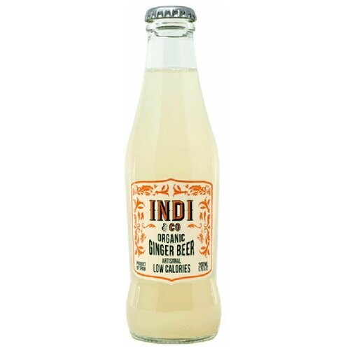 Тоник Indi Organic Ginger Beer, Инди Органический Тоник, Имбирь (USDA Organic) 0.2л, стекло