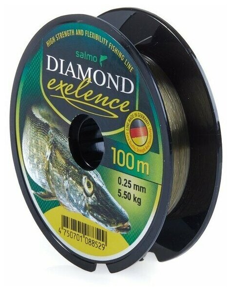 Леска моно. Salmo Diamond EXELENCE 100м 025мм