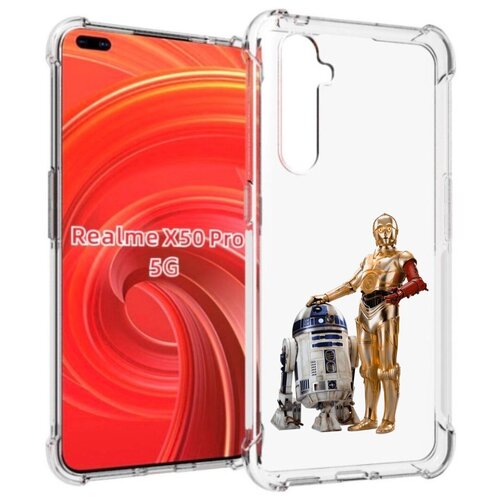 Чехол MyPads starwars-звездные-войны для Realme X50 Pro задняя-панель-накладка-бампер