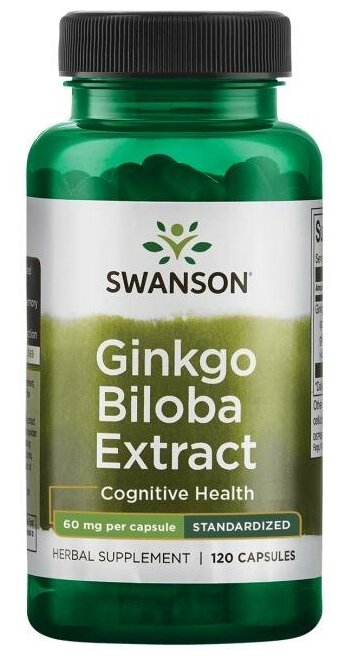 Капсулы SWANSON Ginkgo Biloba Extract