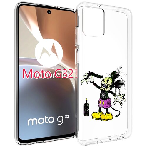Чехол MyPads Драг Микки для Motorola Moto G32 задняя-панель-накладка-бампер