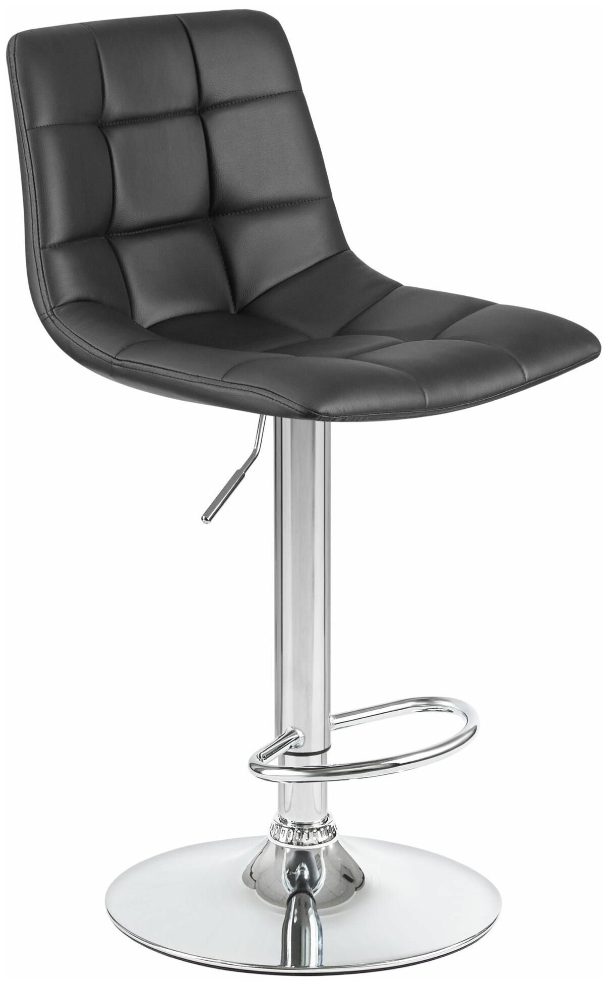 LM-5017 Dobrin Tailor (Тэйлор) Барный стул (кожзам PU, черный) - фотография № 1