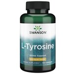 Аминокислота Swanson L-tyrosine 500 мг. 100 капс. - изображение