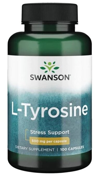Аминокислота Swanson L-tyrosine 500 мг. 100 капс.