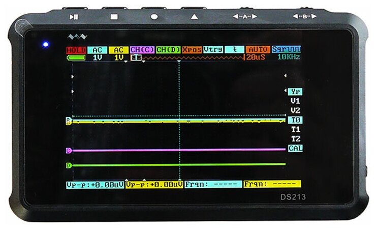 Карманный цифровой осциллограф MiniDSO DS213 четырехканальный