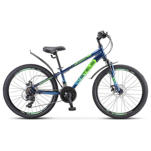 Подростковый горный MTB велосипед STELS Navigator 400 MD 24 F010 2022 рама 12 Синийсалатовыйголубой 1559200₽