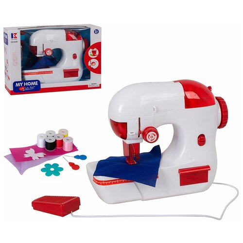 Детская бытовая техника / Машинка швейная Маленькая рукодельница / Со звуковым и световым эффектами bondibon игрушечная швейная машинка я умею шить розовая