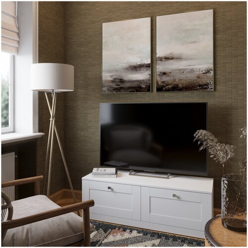 Тумба под телевизор (тв) , тумба из дерева белая by Mr. doors - Frame White