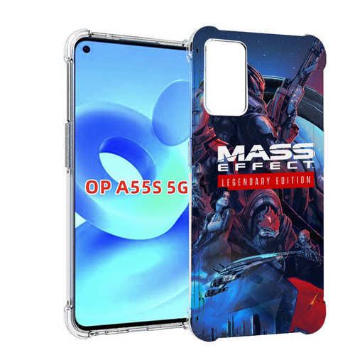 Чехол MyPads Mass Effect Legendary Edition для OPPO A55s задняя-панель-накладка-бампер чехол mypads mass effect legendary edition для oppo reno 9 pro plus задняя панель накладка бампер