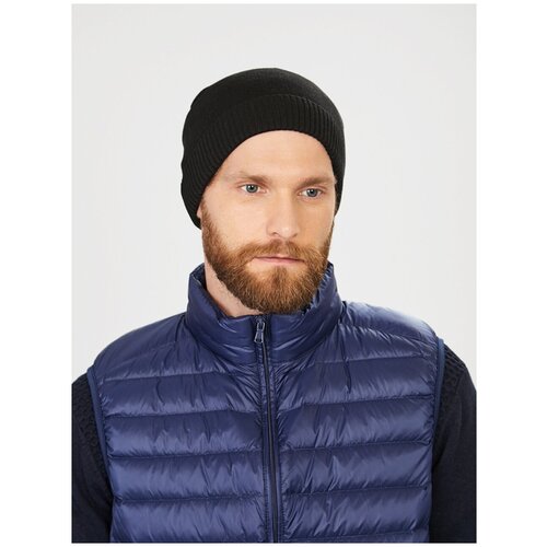 фото Шапка baon мужская, модель: b841525, цвет: black, размер: б/р