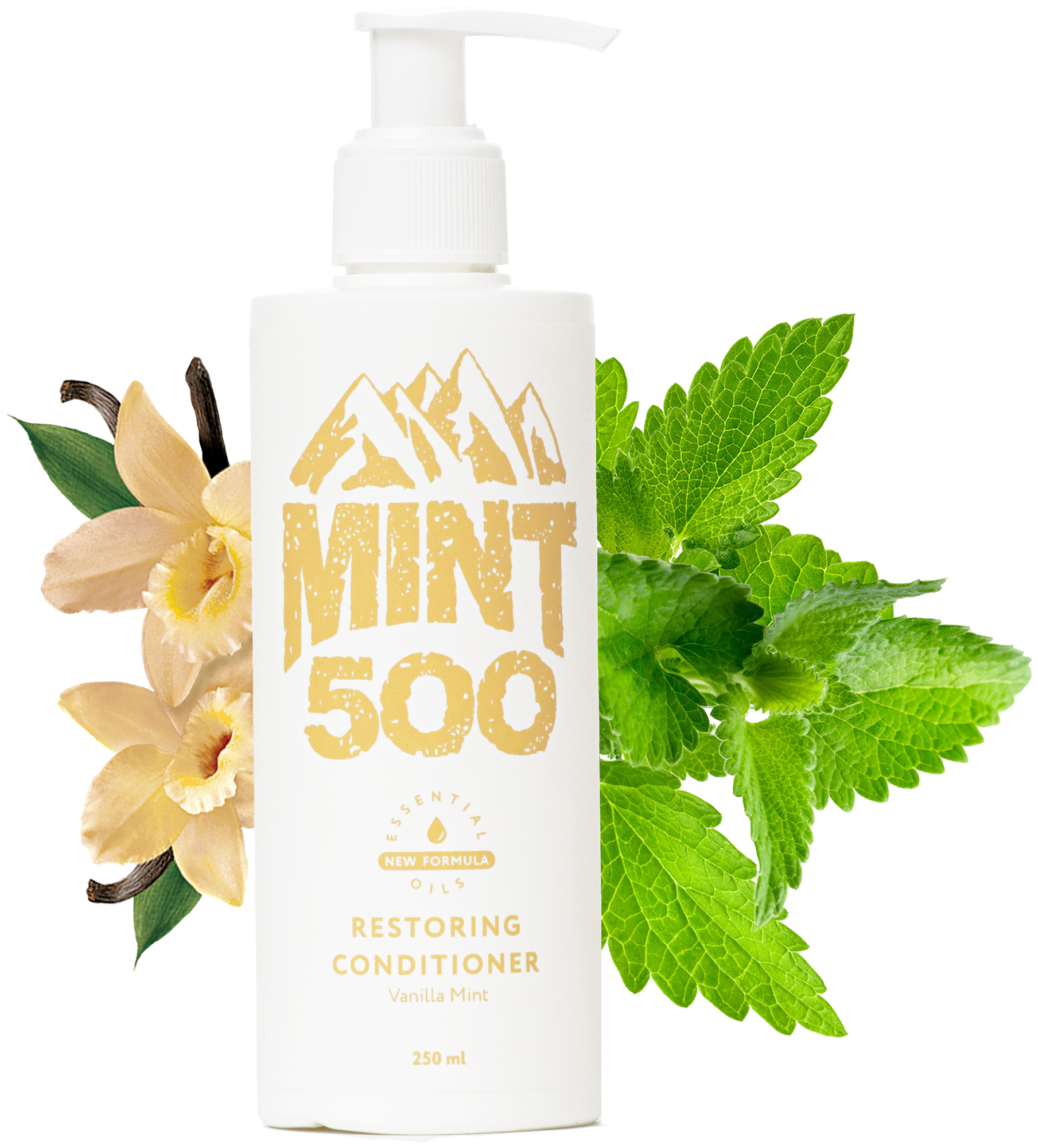 Восстанавливающий кондиционер для волос с ароматом мяты и ванили, уход за волосами Mint500 Restoring Conditioner Vanilla Mint 250 мл