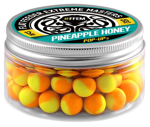 FFEM Бойлы плавающие Pop-Up Pineapple Honey 12mm Ананас мед (55шт)