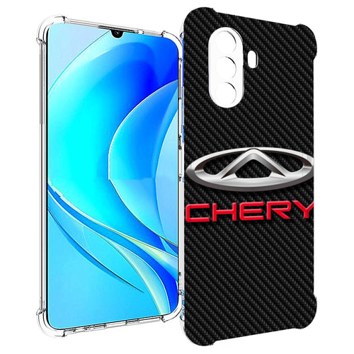 Чехол MyPads чери chery 2 для Huawei Nova Y70 / Nova Y70 Plus (MGA-LX9N) / Huawei Enjoy 50 задняя-панель-накладка-бампер чехол mypads chery 3 мужской для huawei nova y70 nova y70 plus mga lx9n huawei enjoy 50 задняя панель накладка бампер