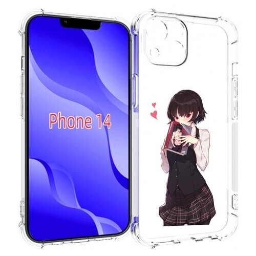 Чехол MyPads Persona 5 - Makoto Niijima для iPhone 14 (6.1) задняя-панель-накладка-бампер
