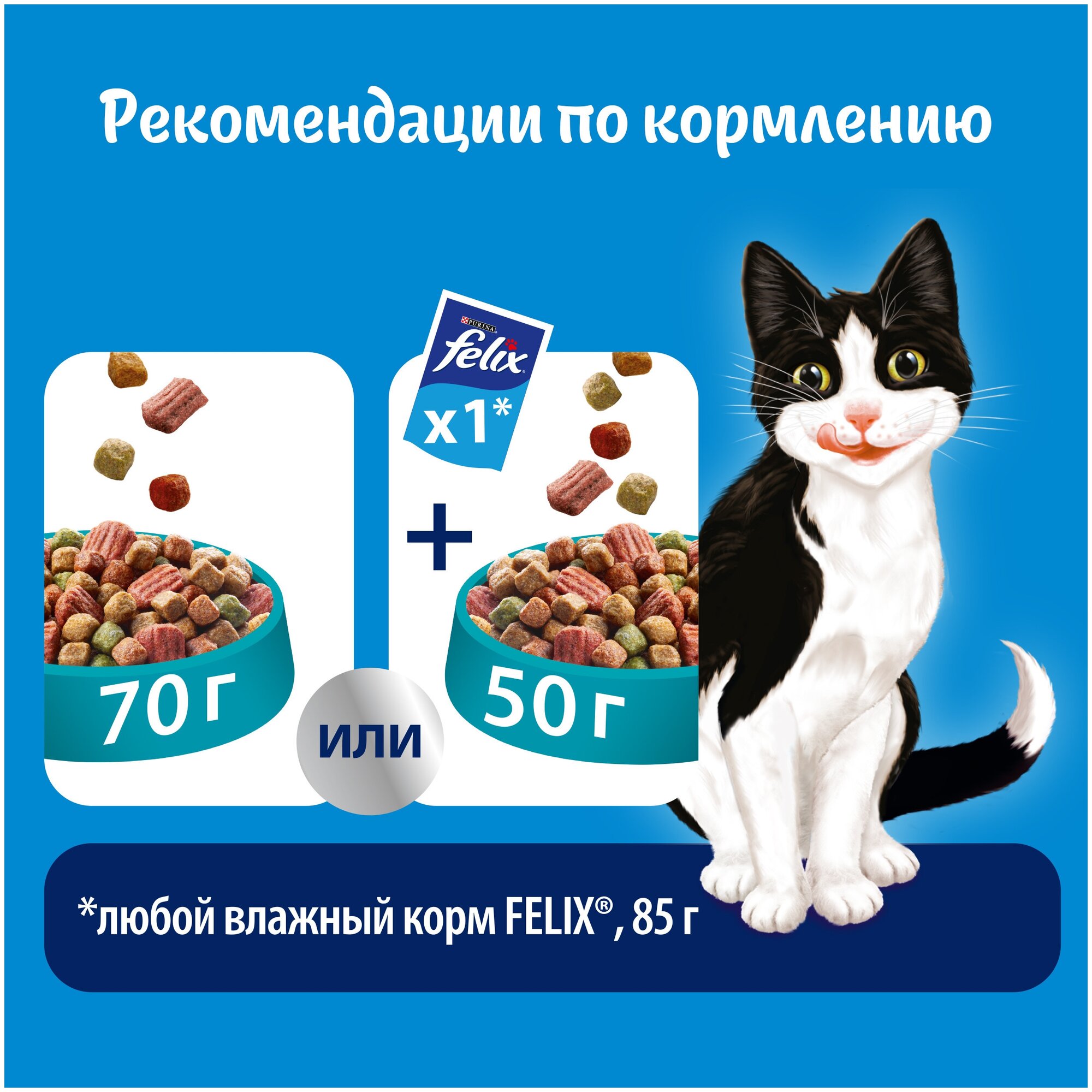 Сухой корм Felix® Двойная Вкуснятина® для взрослых кошек, с рыбой 200г - фотография № 6